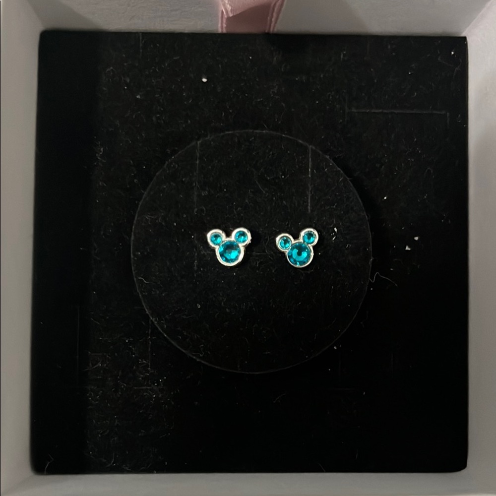 Blue Mickey Mouse Earrings